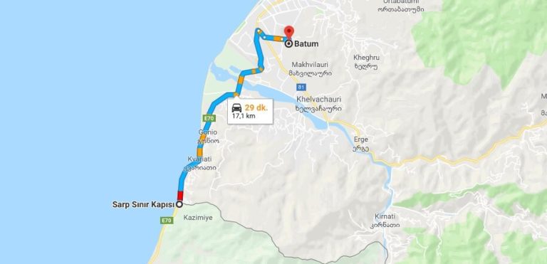 How to Go to Batumi from Sarp Border Gate?