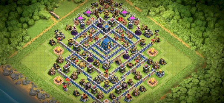 Clash Of Clans 12 Level Village Layout