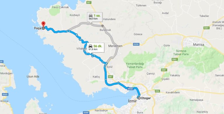 How to Go to Foca from Izmir & Directions